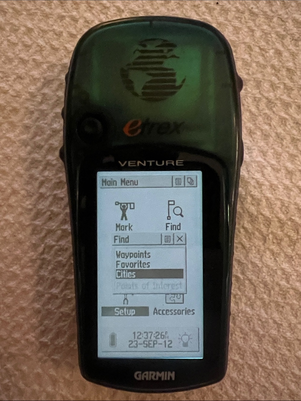 Garmin eTrex Venture Handheld GPS - Green/Black